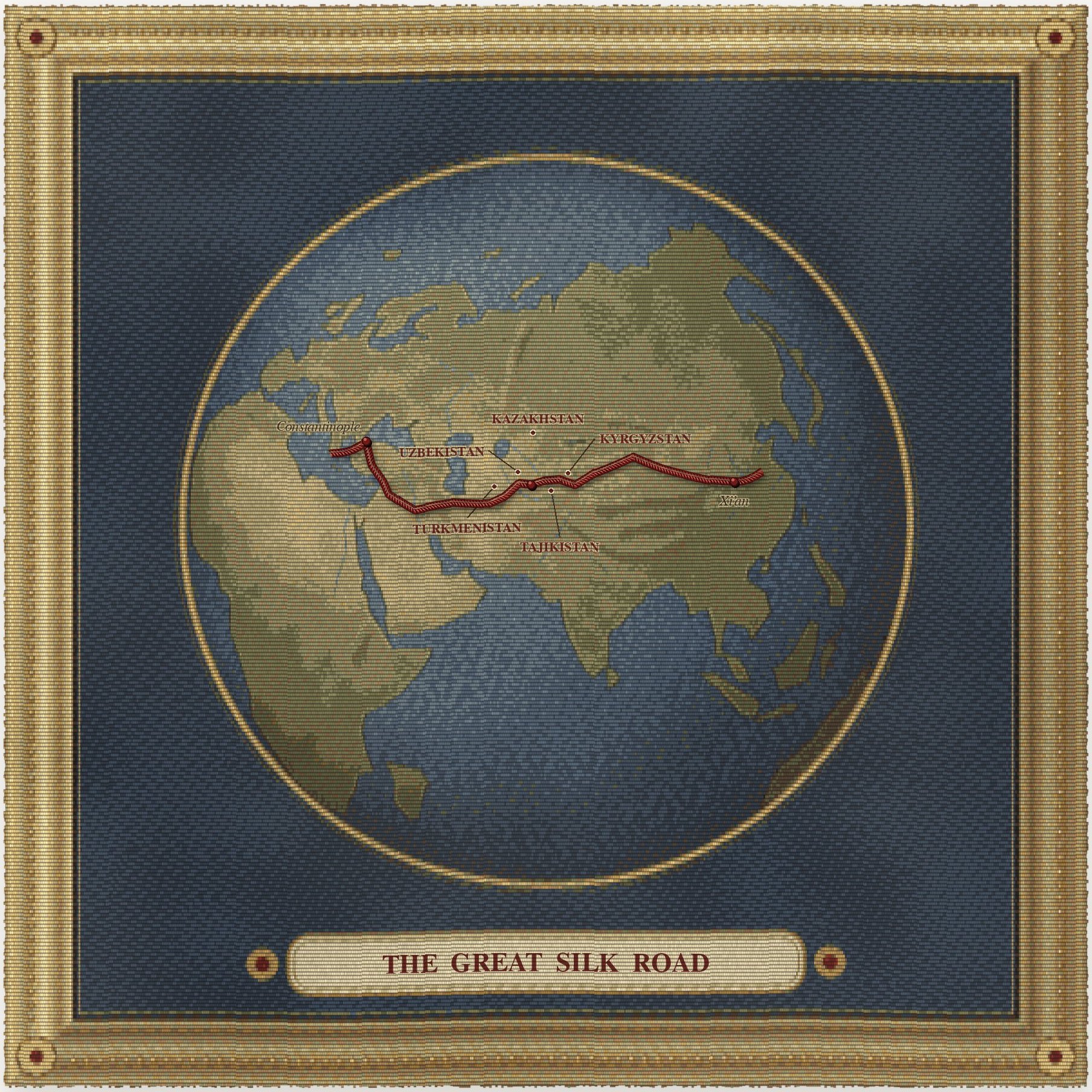 Tapestry: the Great Silk Road from Constantinople to Xi’an through Turkmenistan, Uzbekistan, Tajikistan, Kyrgyzstan and Kazakhstan